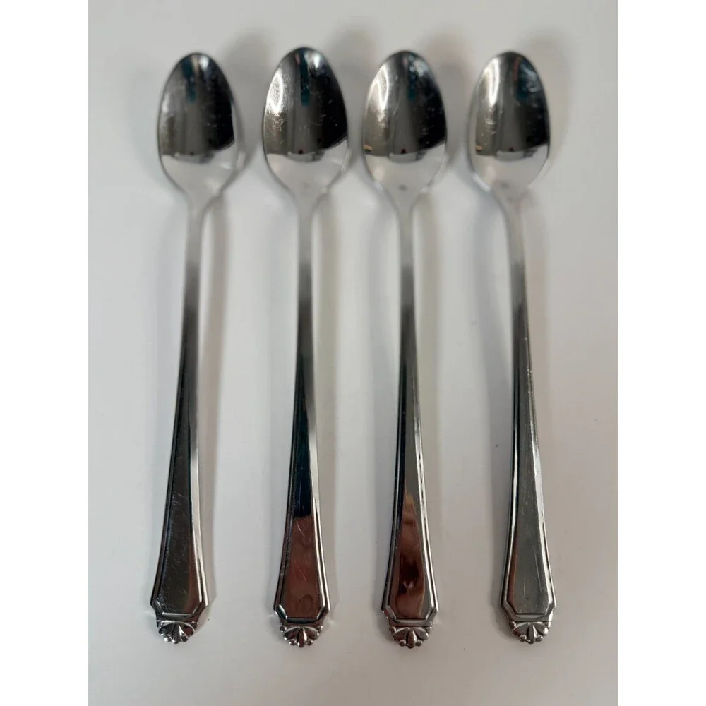 4 - Oneida CUBE HENLEY Glossy Stainless Flatware 7.5